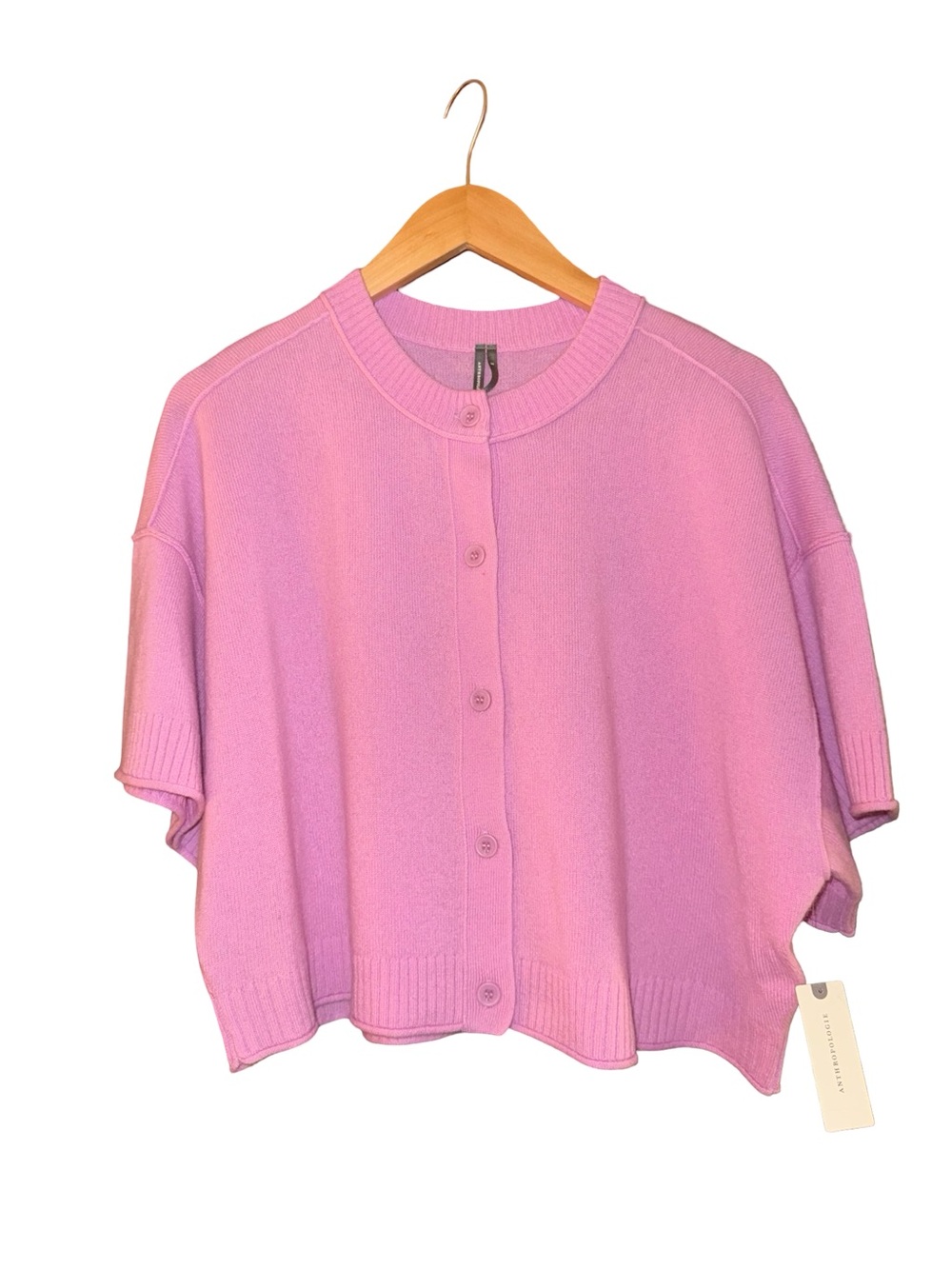 Anthropologie The Goldie Crew-Neck Cashmere Jumper: Cardigan Edition NWT - Picture 8 of 14